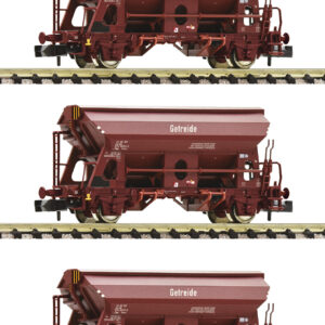 FLEISCHMANN 6660071 3-tlg. Set: Schwenkdachwagen, DR