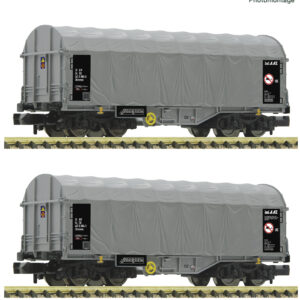 FLEISCHMANN 6660087 2-tlg. Set: Schiebeplanenwagen, CD