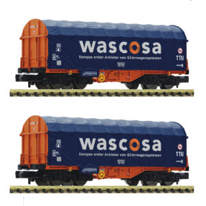 FLEISCHMANN 6660105 2-tlg. Set: Schiebeplanenwagen, Wascosa