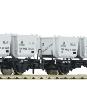 FLEISCHMANN 6660106 BehältertraGüterwagenwagen-Doppeleinheit, DB